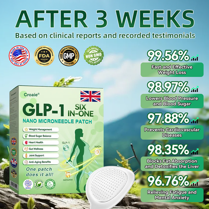【Last Day Promotion 60% OFF👨‍⚕️】Croaie® SIX IN-ONE NIDDK-Tirzepatide Health NANO MICRONEEDLE PATCH 👨‍⚕️（Zero Pain, 24/7 Release | Lose 20 lbs FAST | 90% Sugar Drop | ） 🎁